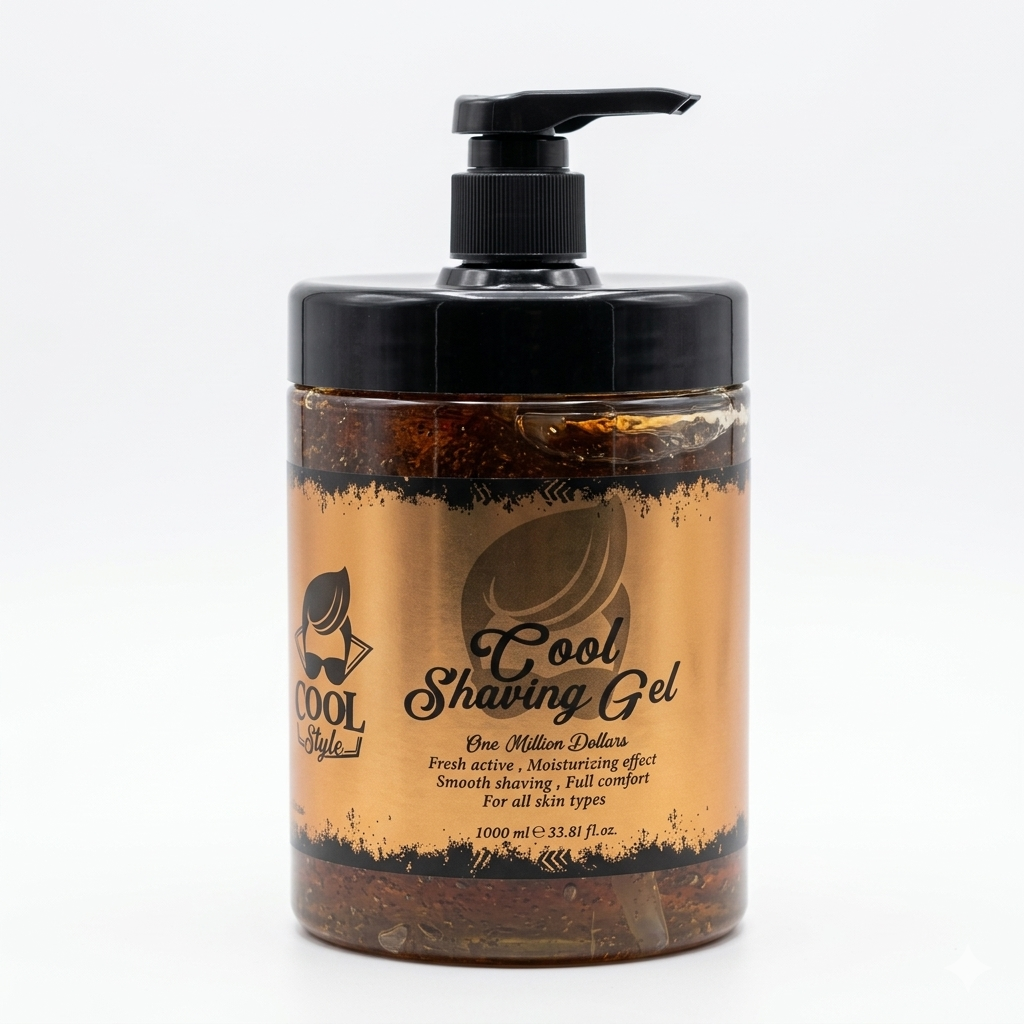 CoolStyle Shaving Gel 1000 ml product image for barber shaving and grooming service.