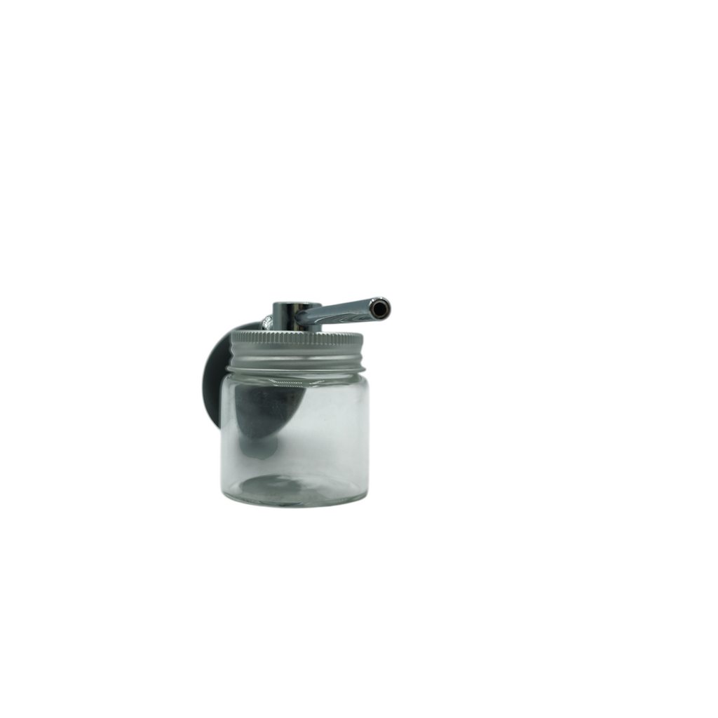 Hair fiber applicator product image for barber hair enhancement and grooming service.
