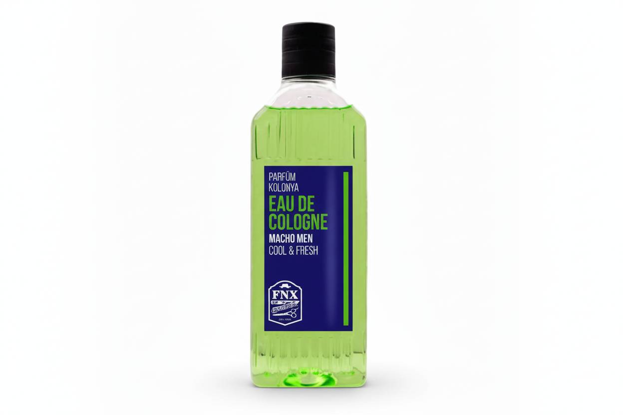 Fonex Macho Men Spray Cologne product image for barber grooming and finishing service.