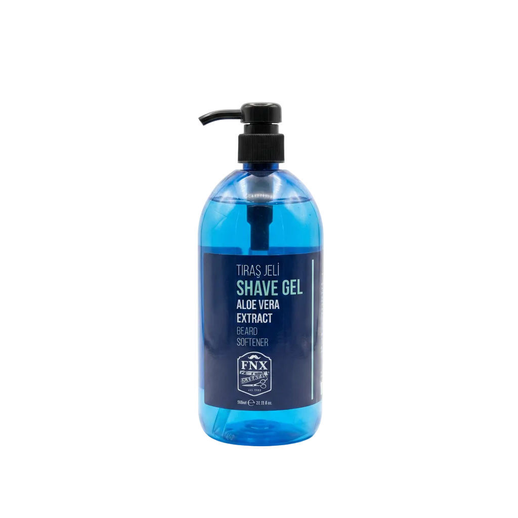 Fonex Aloe Vera Shaving Gel product image for barber shaving and grooming service.