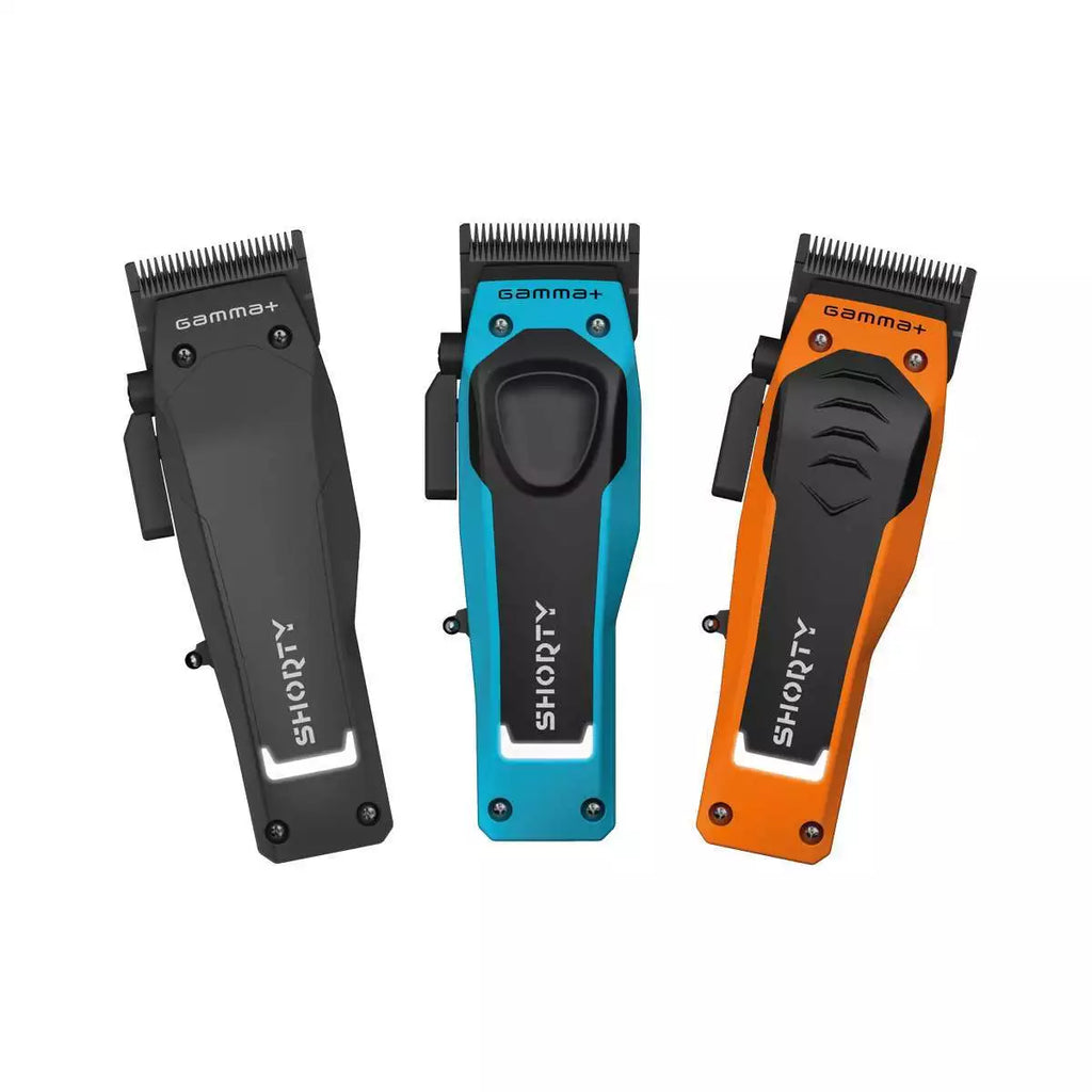 GAMMA+ Shorty hair clipper product image for professional barber cutting work.