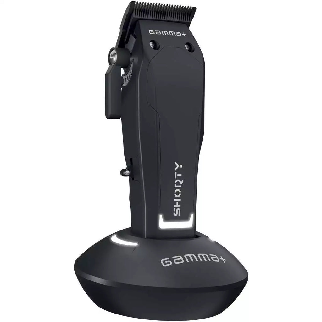 GAMMA+ Shorty hair clipper product image for professional barber cutting work.