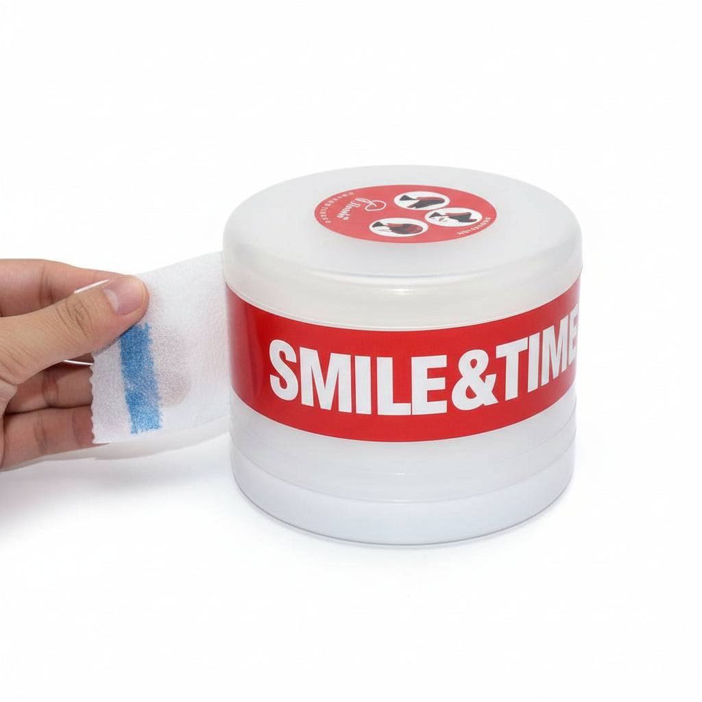 Neck strips container product image for barber station organization and sanitation.