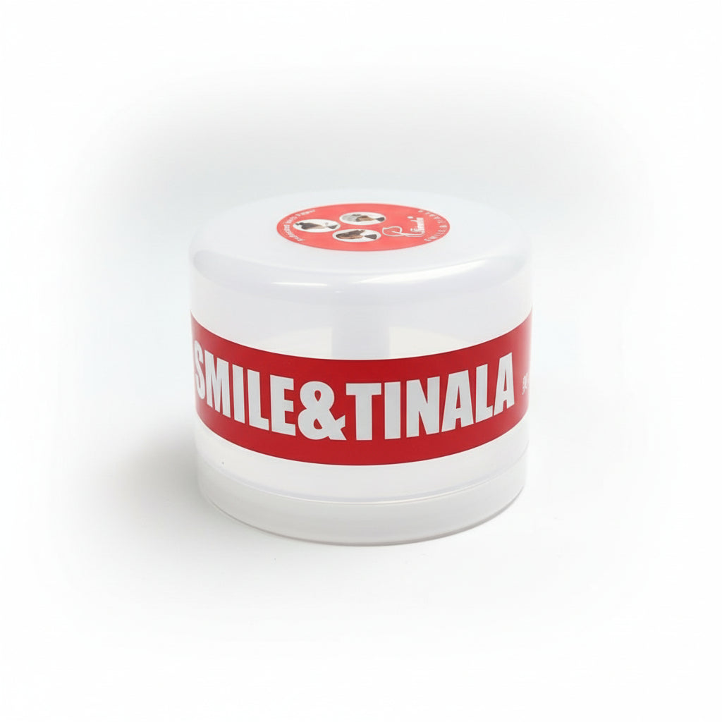 Neck strips container product image for barber station organization and sanitation.