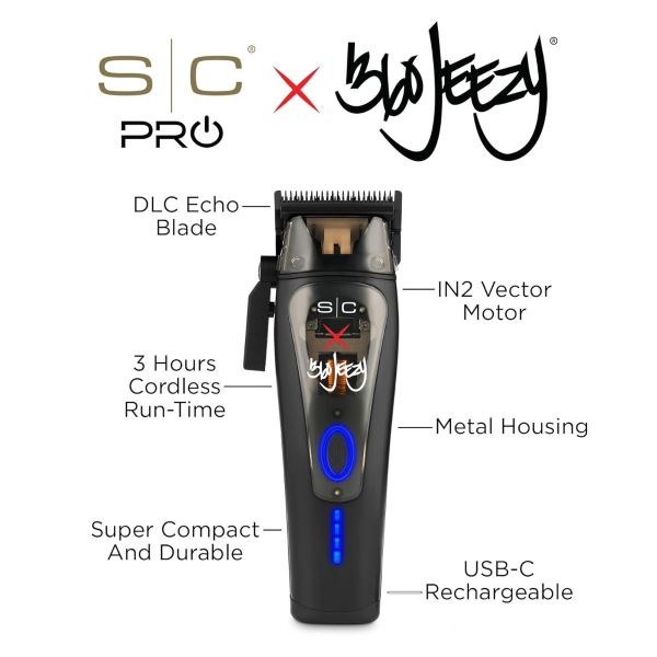 StyleCraft X 360 Jeezy clipper product image for professional barber cutting work.