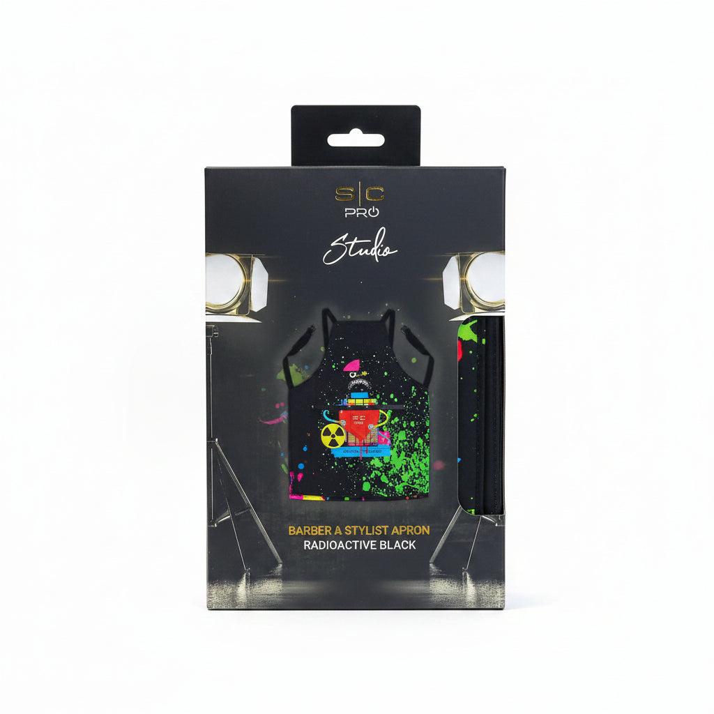 StyleCraft barber apron packaged product image for professional barbershop service.