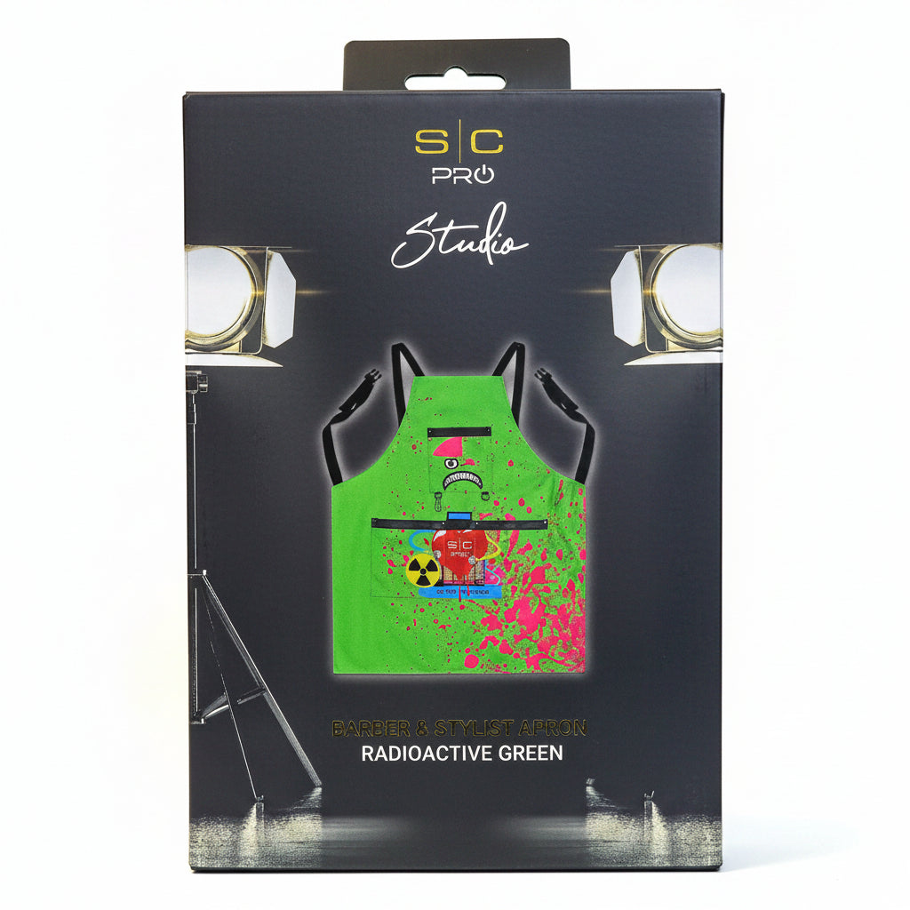 StyleCraft barber apron packaging product image for professional shop service.