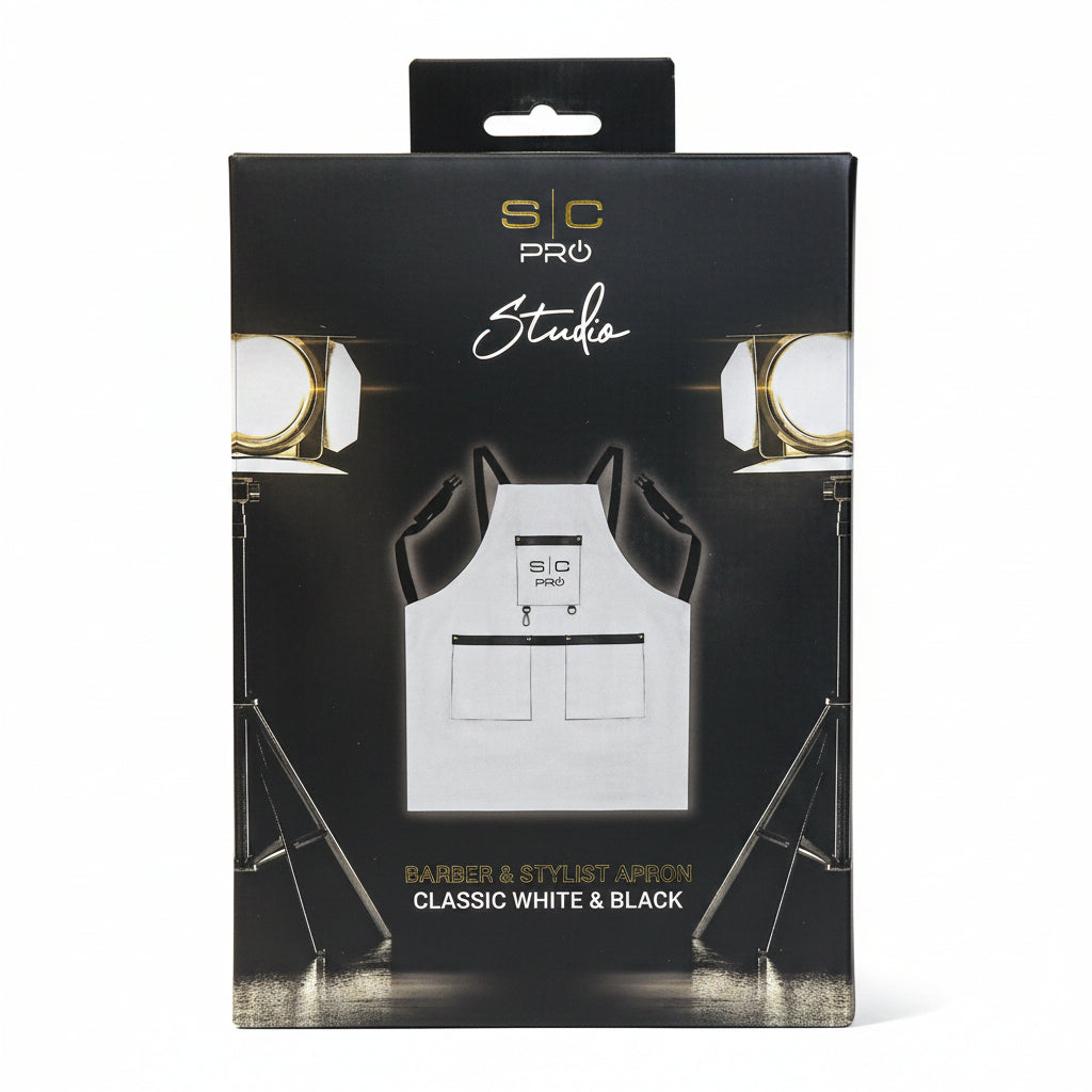 StyleCraft barber apron packaging product image for professional shop service.