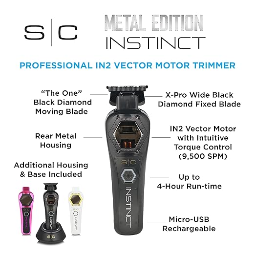 StyleCraft Instinct metal trimmer product image for professional barber detailing work.