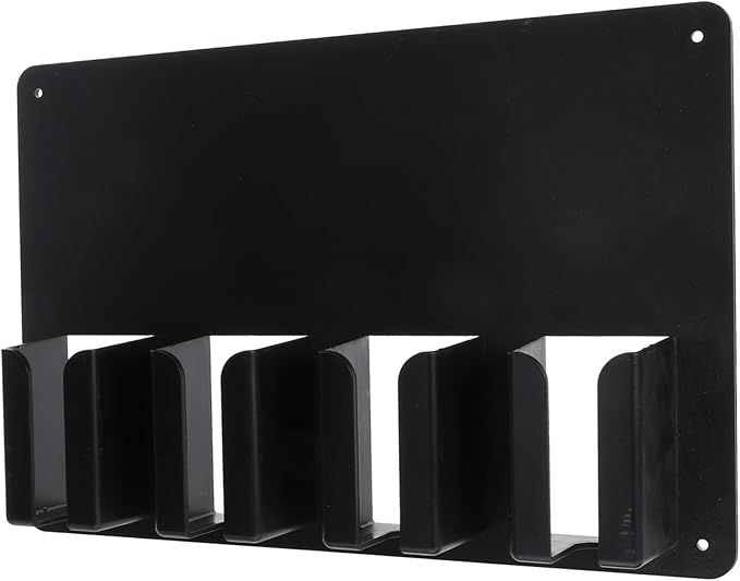 Barber clipper machine shelf product image with compartments for station storage and tool organization.