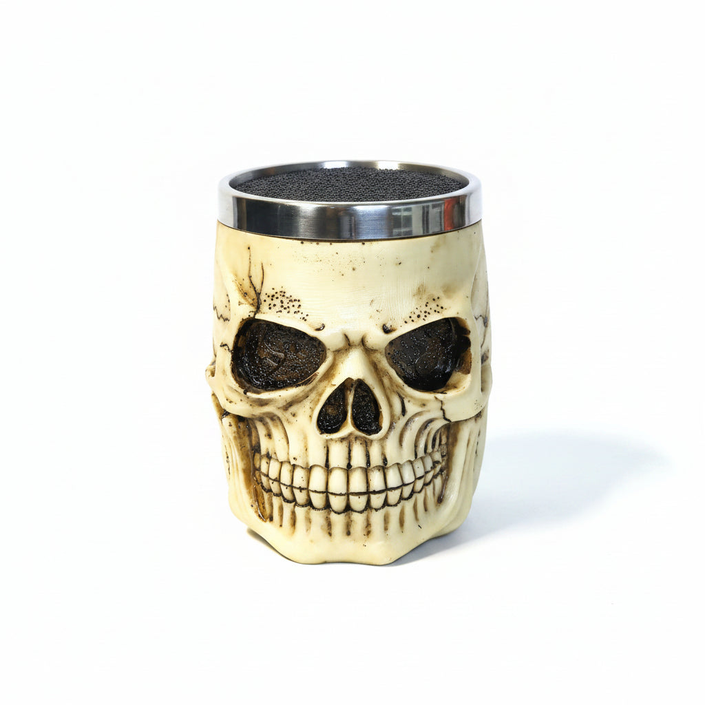 Scissor skull organizer product image for barber scissors and station tools.