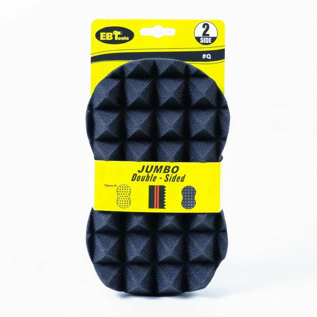 Barber sponge product image for hair styling, curl definition and grooming service.