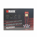 WMark high-speed hair clipper packaging on a light wooden surface