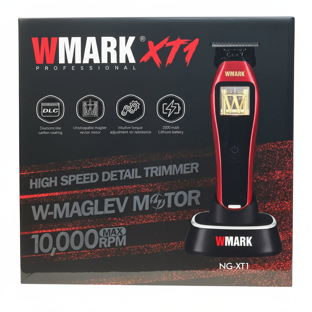WMARK XT1 high-speed detail trimmer packaging with product image on a black background