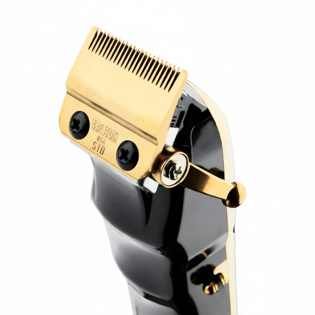 Wahl 5 Star Magic Clip Gold cordless clipper product image for barber cutting work.