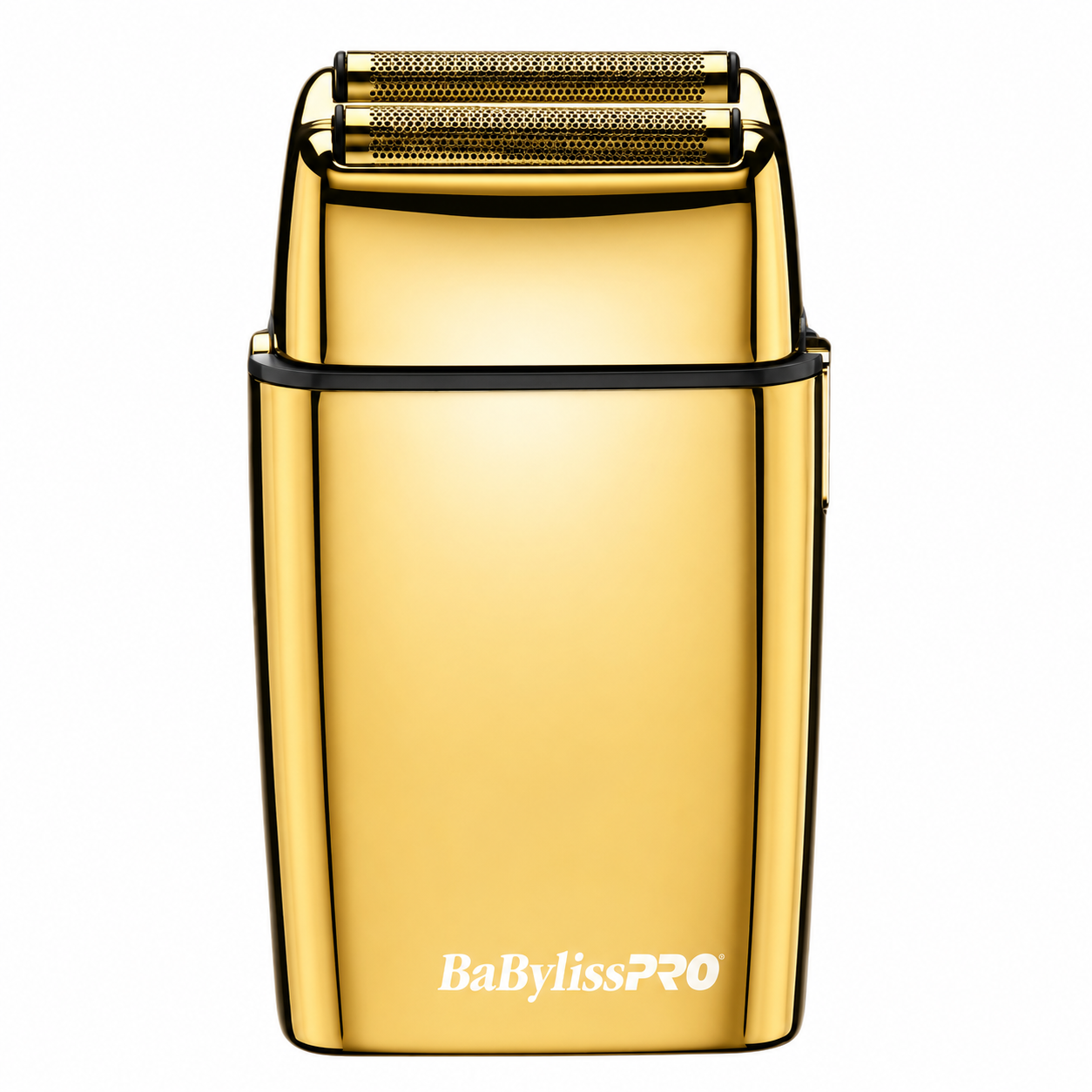 BaBylissPRO FOILFX02 Gold Metal Double Foil Shaver FXFS2G packaging