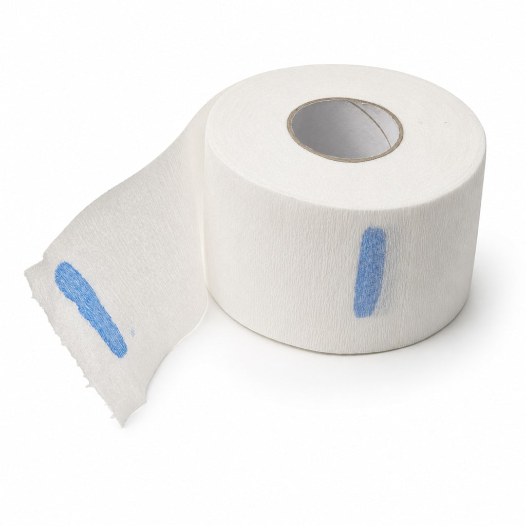 EBTools white barber neck strip roll with strip detail
