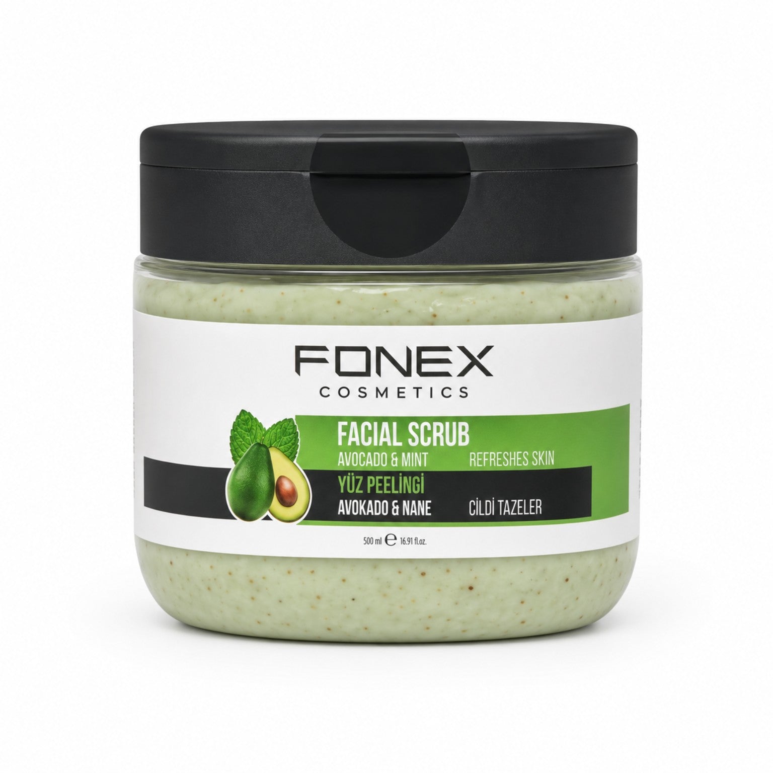 Fonex Cosmetics Facial Scrub Avocado and Mint 500 ml