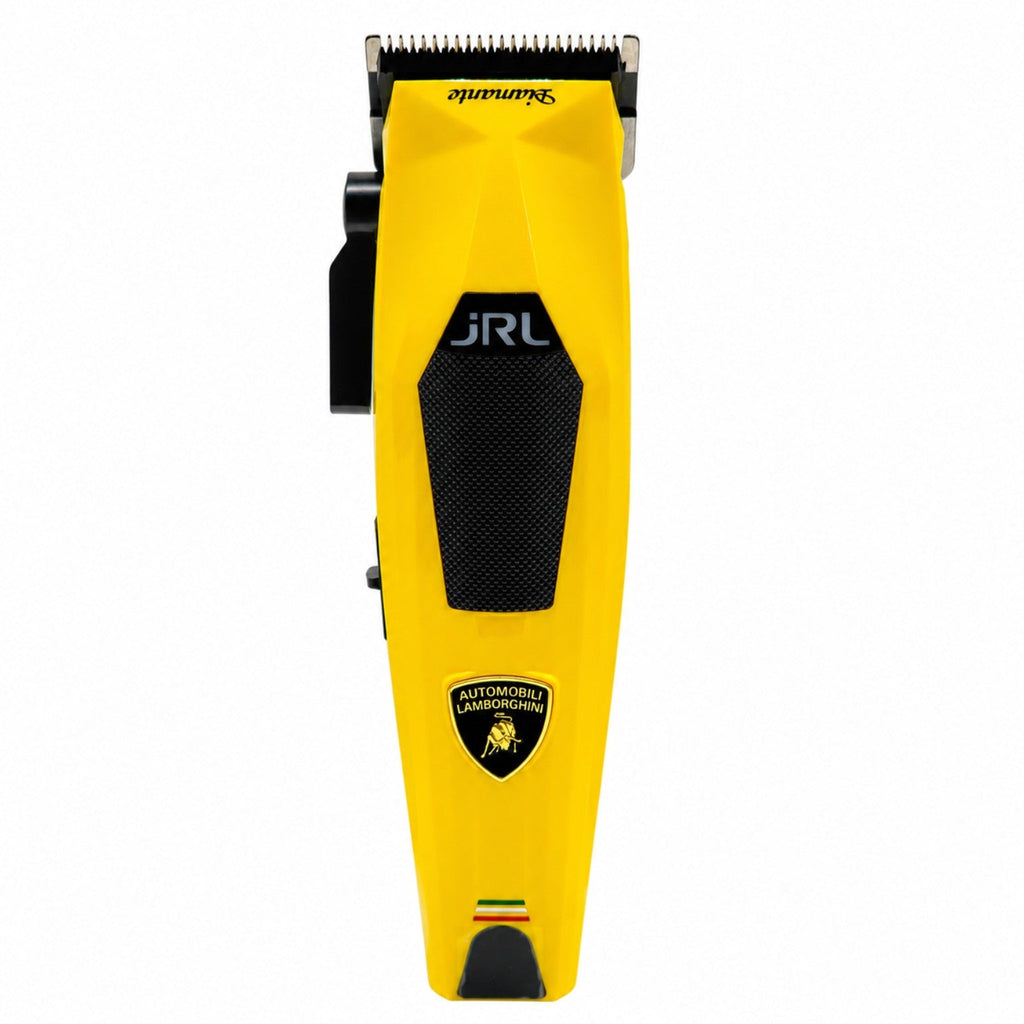 JRL x Lamborghini Diamante 2025C cordless clipper in yellow, front view