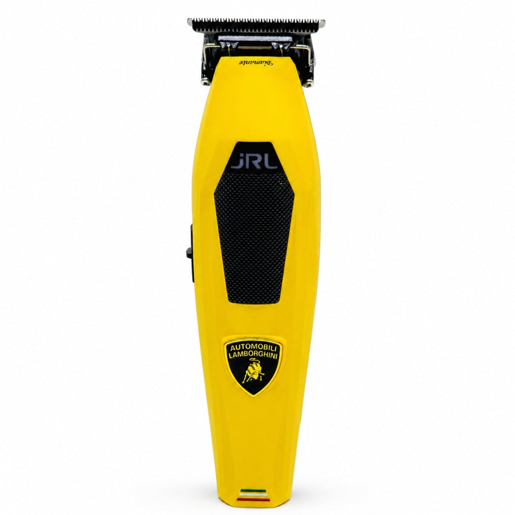 JRL x Lamborghini Diamante 2025T cordless trimmer in yellow, front view