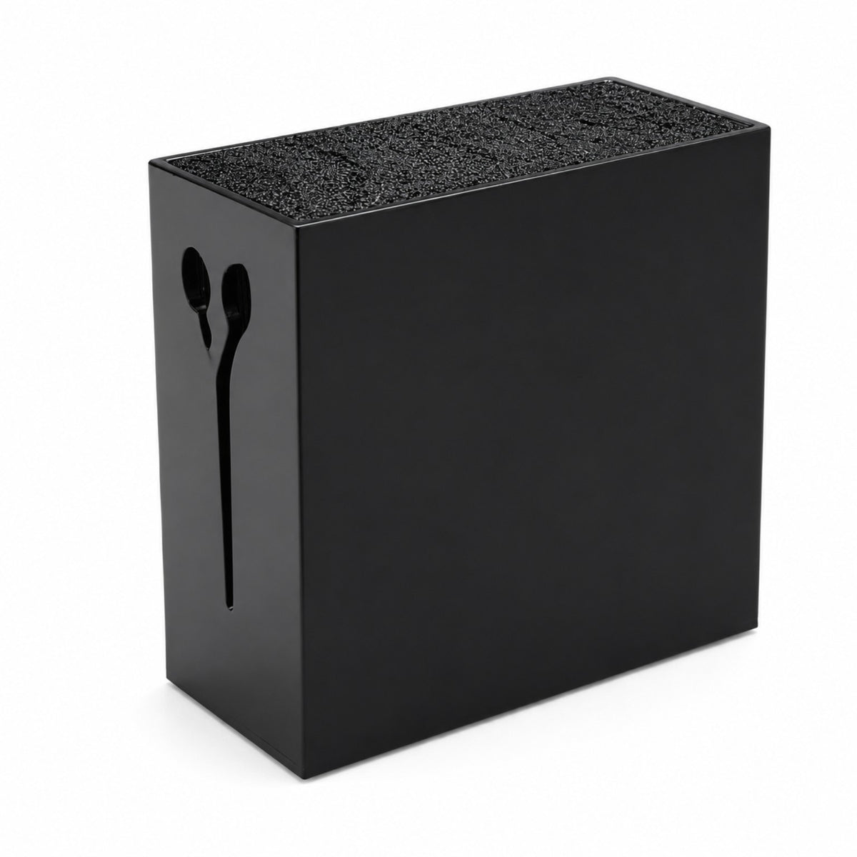OUBON X-617 professional barber scissor organizer and shear holder in black.