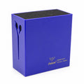 OUBON X-617 professional barber scissor organizer and shear holder in blue.