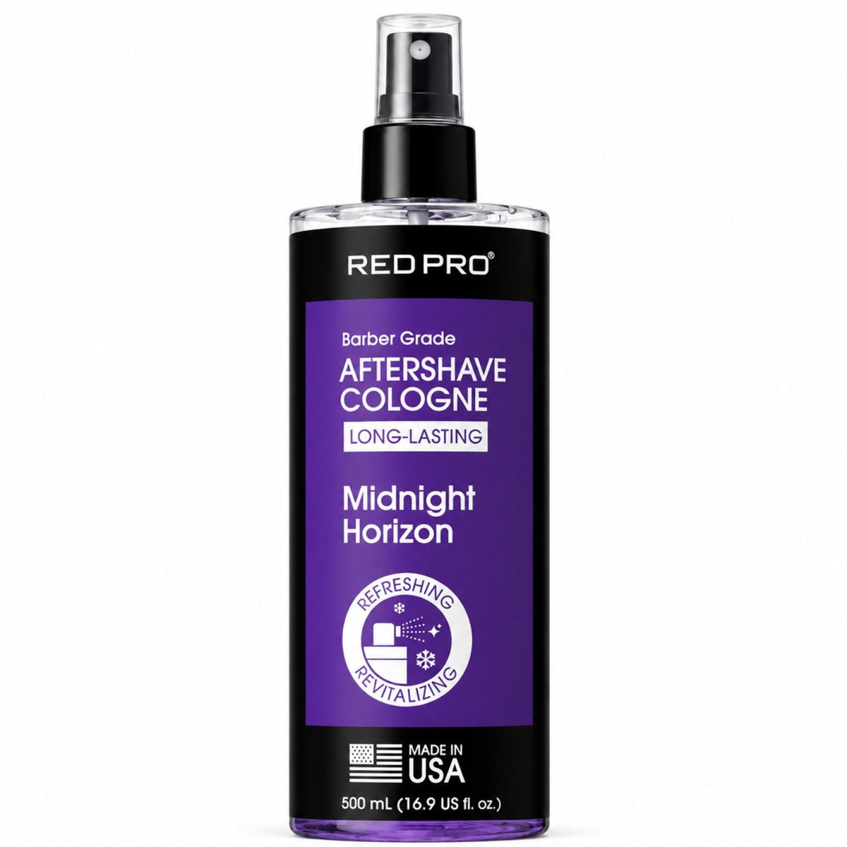 Red Pro Groomane Aftershave Cologne 16.9 oz Midnight Horizon