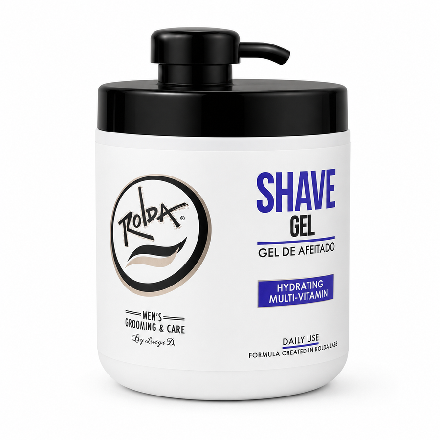 Rolda Multi-Vitamin Shave Gel product image for shaving and grooming service.