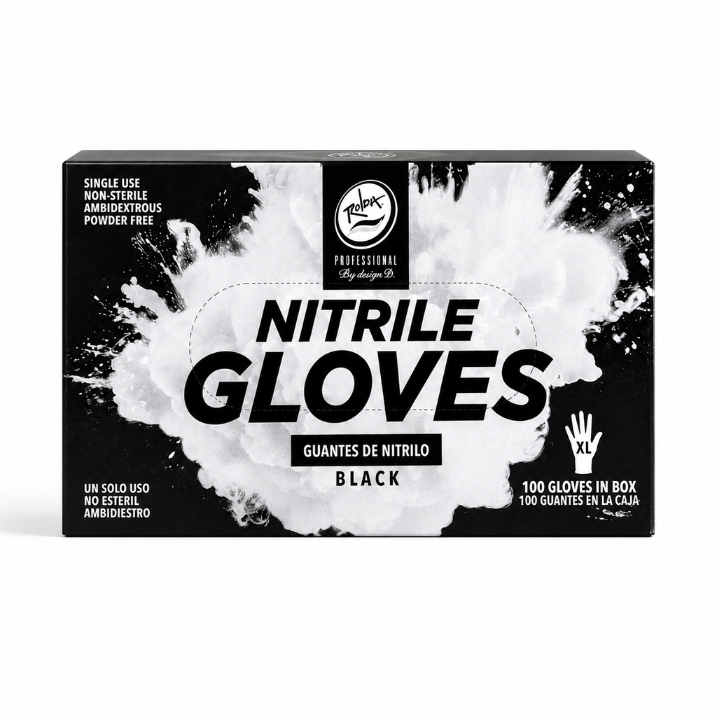 Rolda nitrile gloves product image for barber and salon shop sanitation.