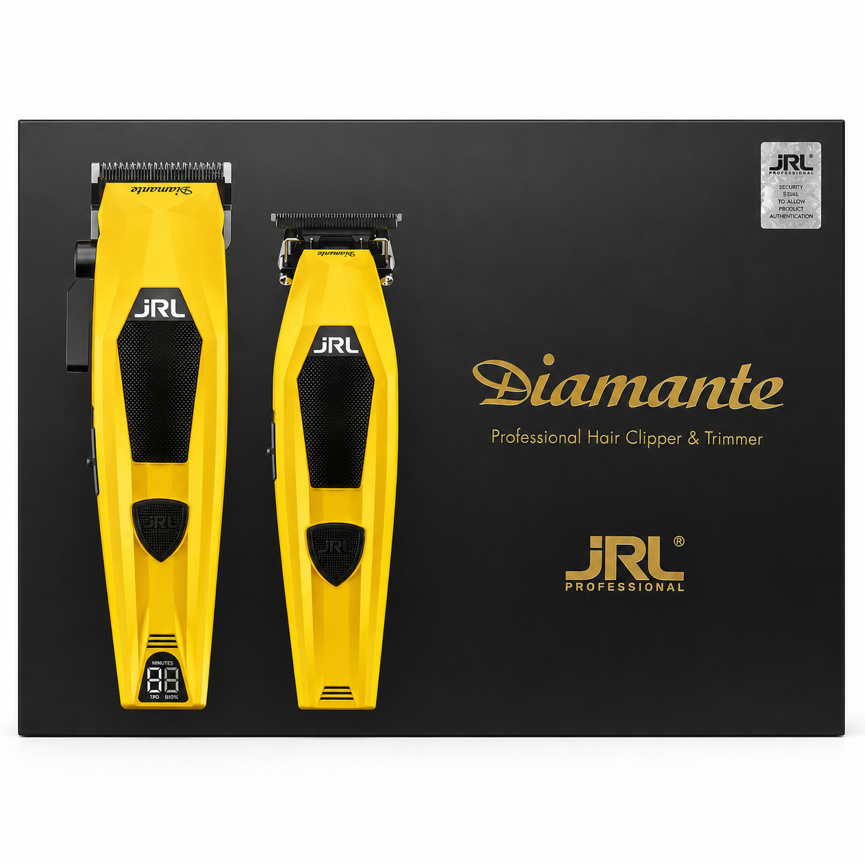 JRL Diamante clipper and trimmer set product image for professional barber station setup.