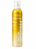 Red by Kiss Curl Shaping Setting Mousse product image for hair styling and curl definition.
