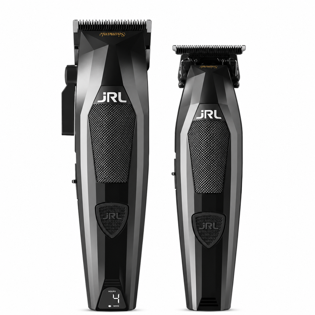JRL Diamante clipper and trimmer set product image for professional barber station setup.