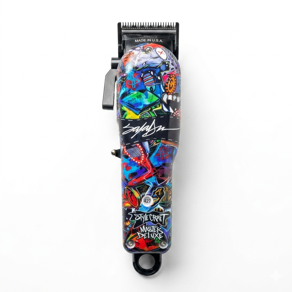 StyleCraft REBEL X King Saladeen cordless clipper product image for professional barber cutting.