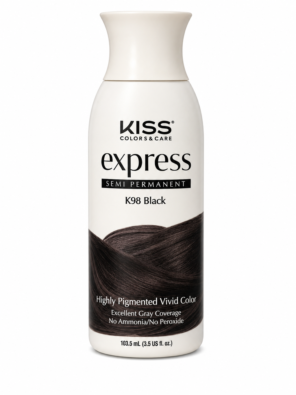 KISS Semi-Permanent Hair Color K89 Darkest Brown 3.5 oz product image.