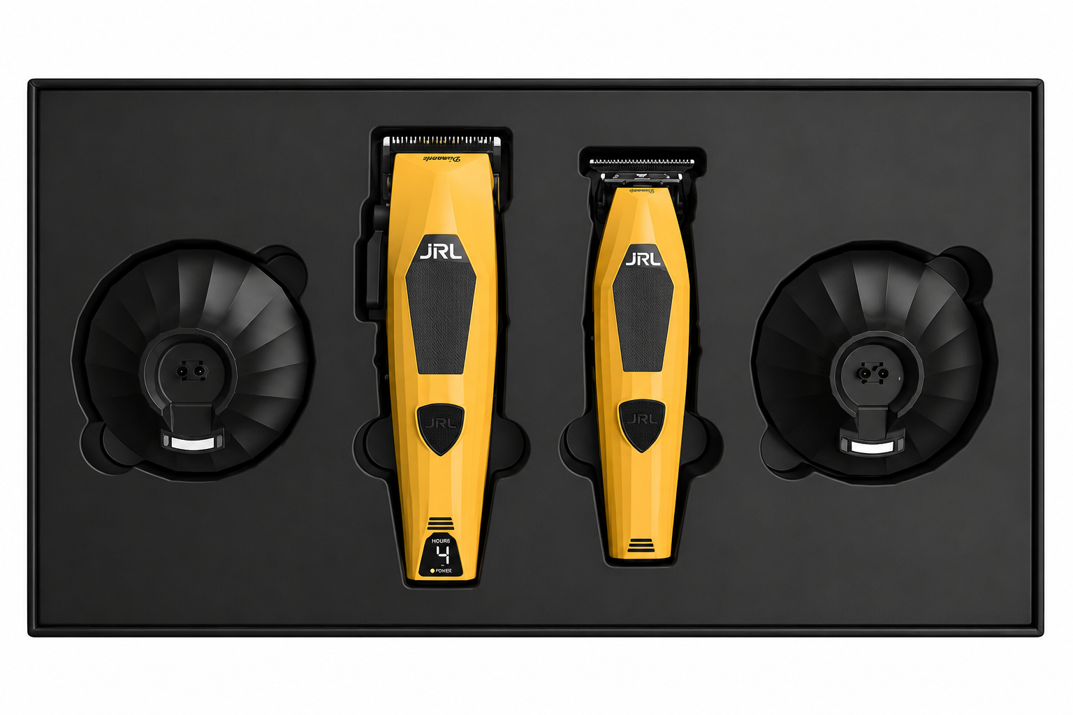 JRL Diamante clipper and trimmer set product image for professional barber station setup.