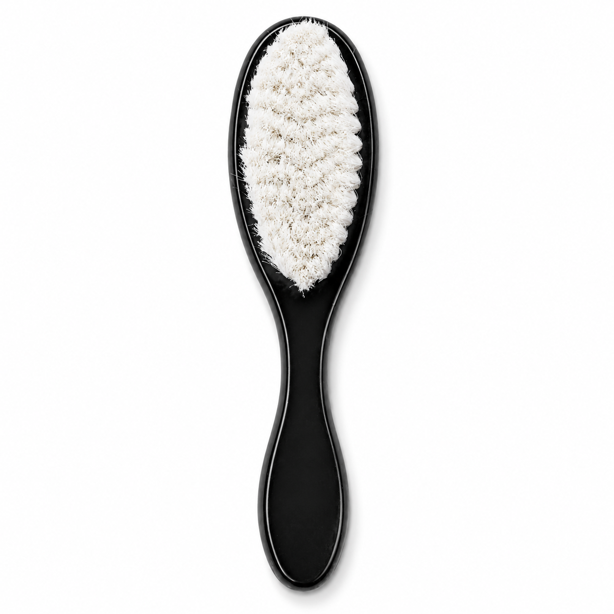 Professional soft-bristle barber brush product image for grooming, styling and cleanup work.