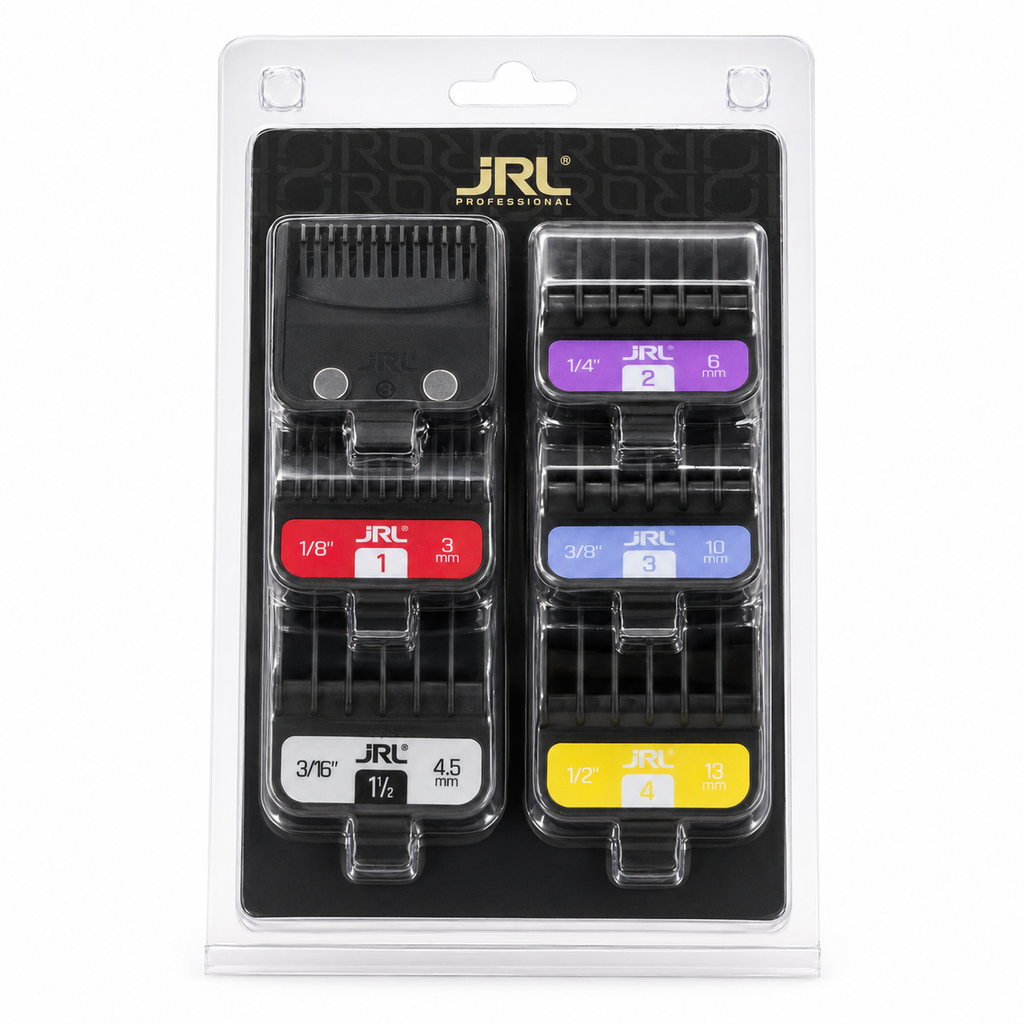 JRL Professional FF2020 premium double magnetic clipper guards product image for barber cutting work.