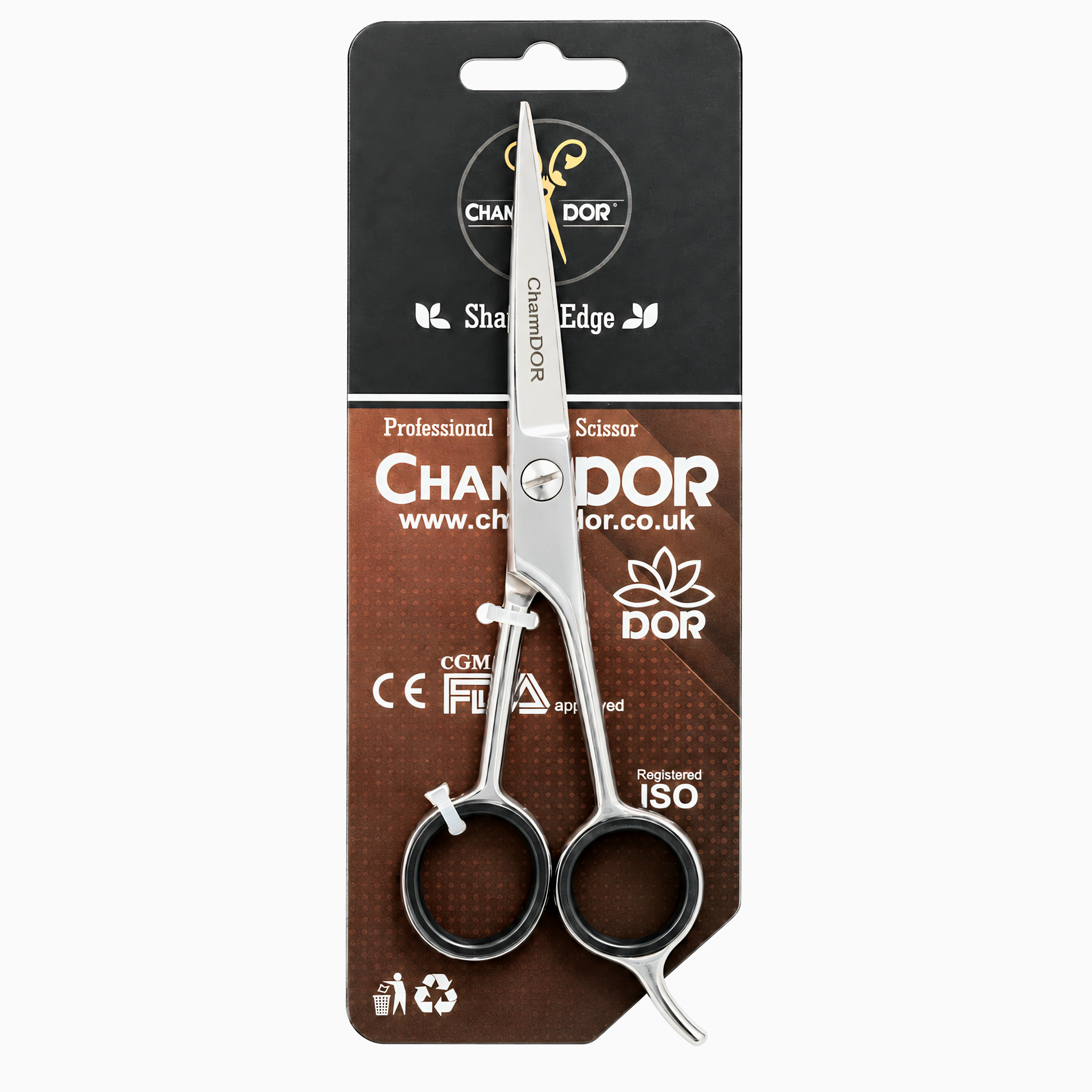 Chamdor Barber Scissors product image for professional haircutting work.