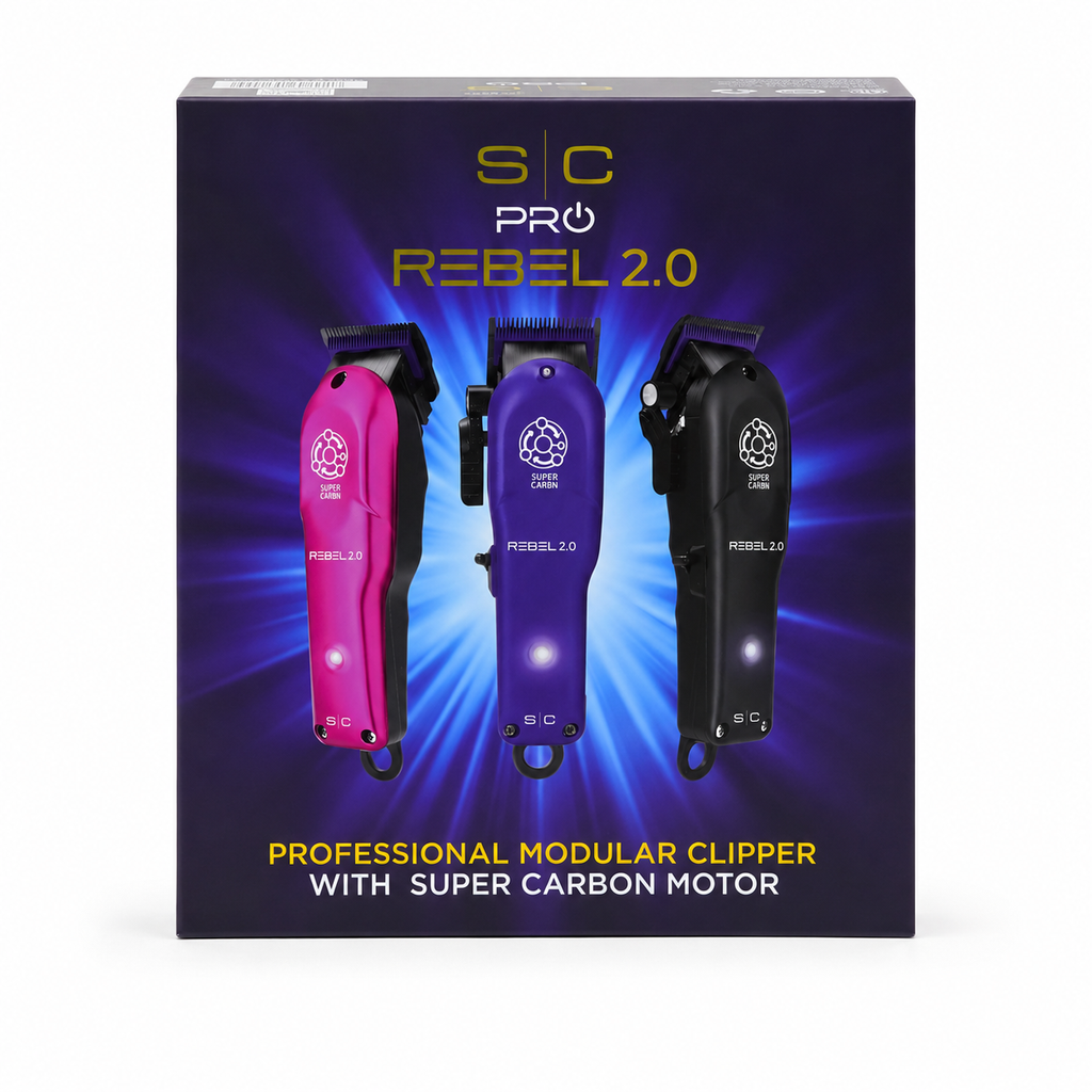 StyleCraft Rebel 2.0 Professional Cordless Hair Clipper with Super C4RBN Motor