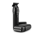 BaBylissPRO LimitedFX Matte Black Trimmer and Double-Foil Shaver product image for professional barber tools.
