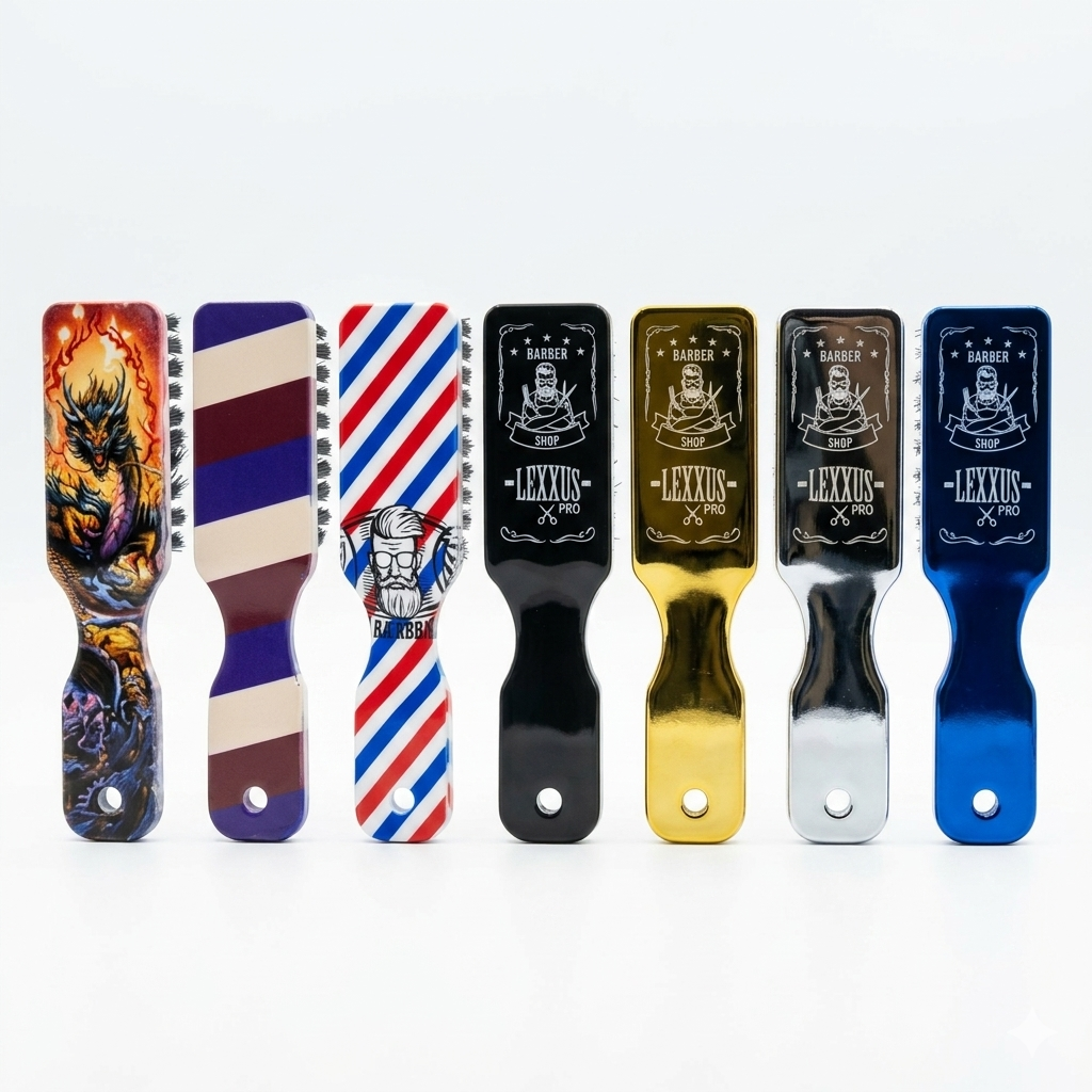 LEXXUS PRO professional barber brushes product image for grooming and styling.
