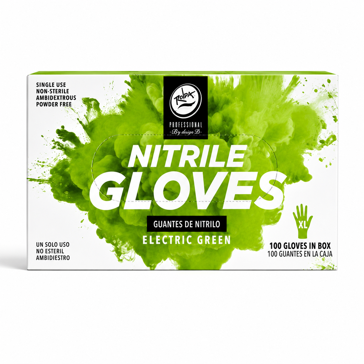 Rolda nitrile gloves product image for barber and salon shop sanitation.