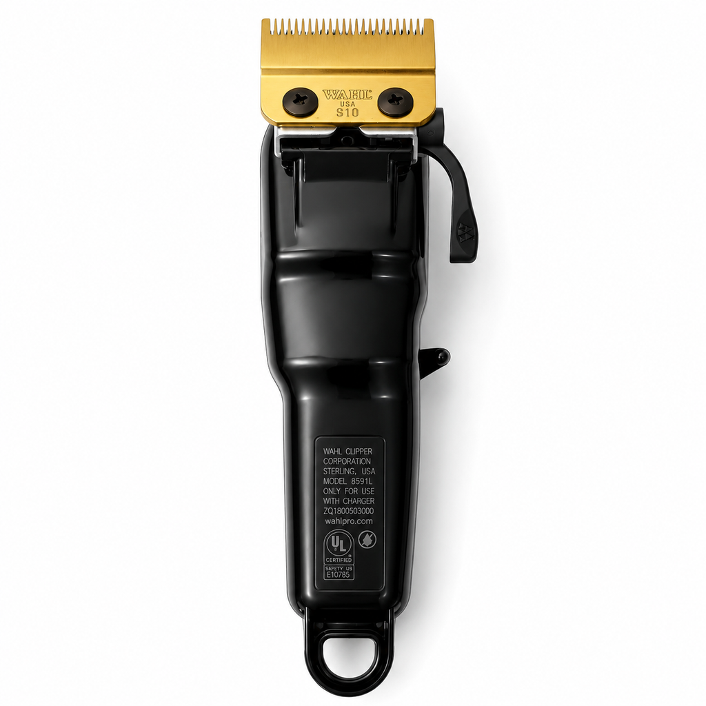 Wahl Professional 5 Star Magic Clip cordless clipper in black product image for barber cutting work.