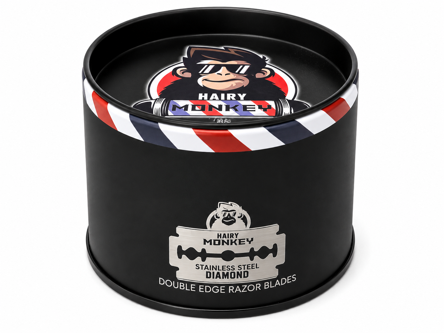 Hairy Monkey Diamond stainless steel double edge razor product image for shaving service.