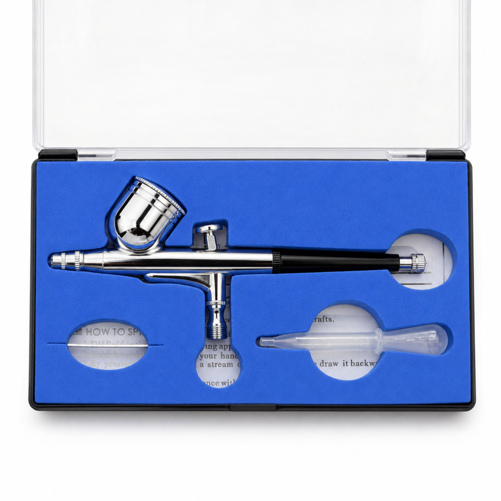 Airbrush Compressor 1/5 HP 125W product image for barber enhancement and grooming work.