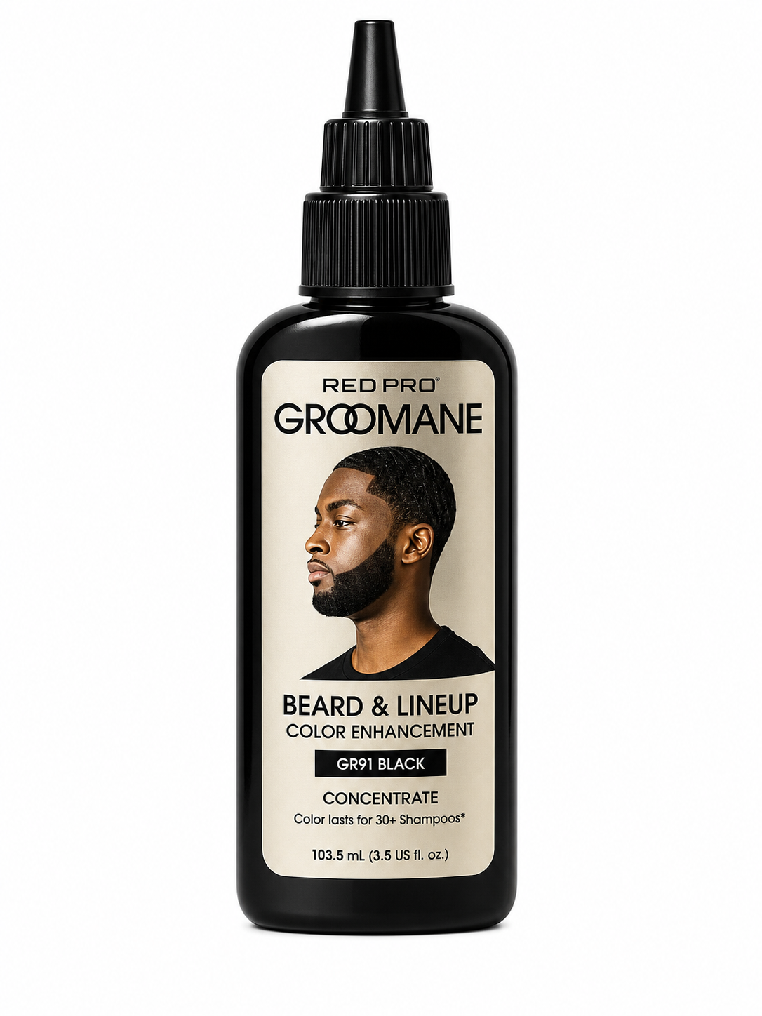 Groomane Beard and Lineup Color GR91 Black product image for barber enhancements.