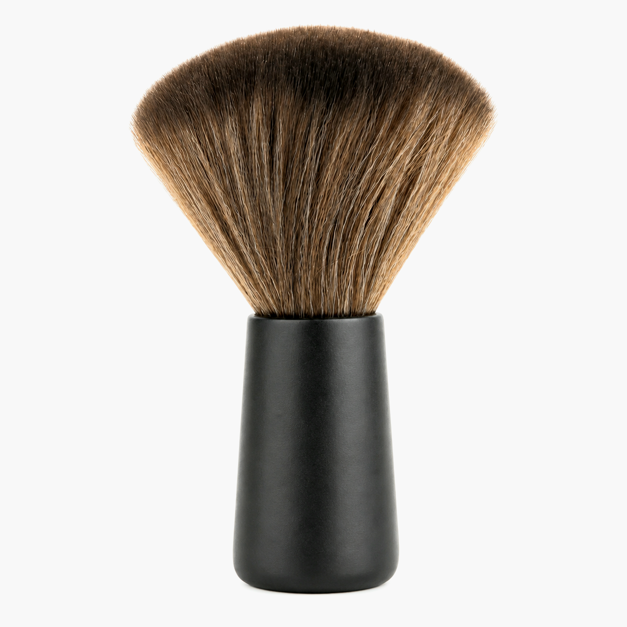 Professional barber neck duster product image for cleanup after haircut and grooming service.