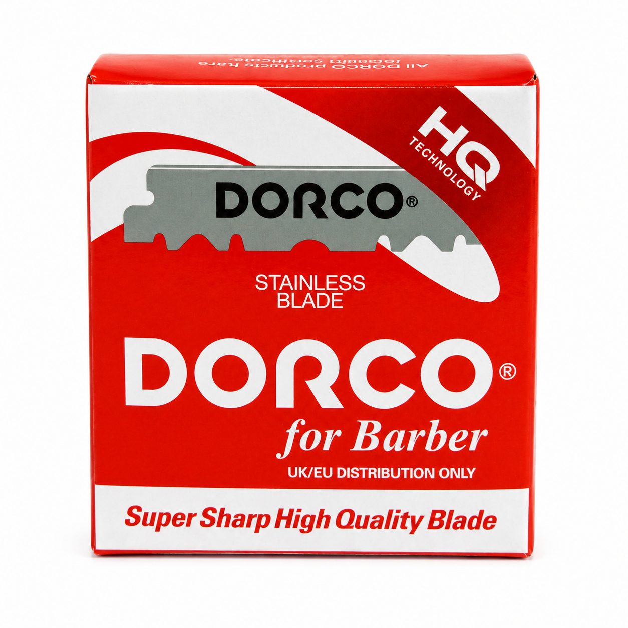 Dorco Half Blade Single Edge Blades 100 Count product image for shaving and barber razor service.