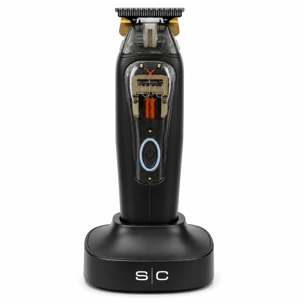 StyleCraft x 360 Jeezy SC423B cordless trimmer on charging base