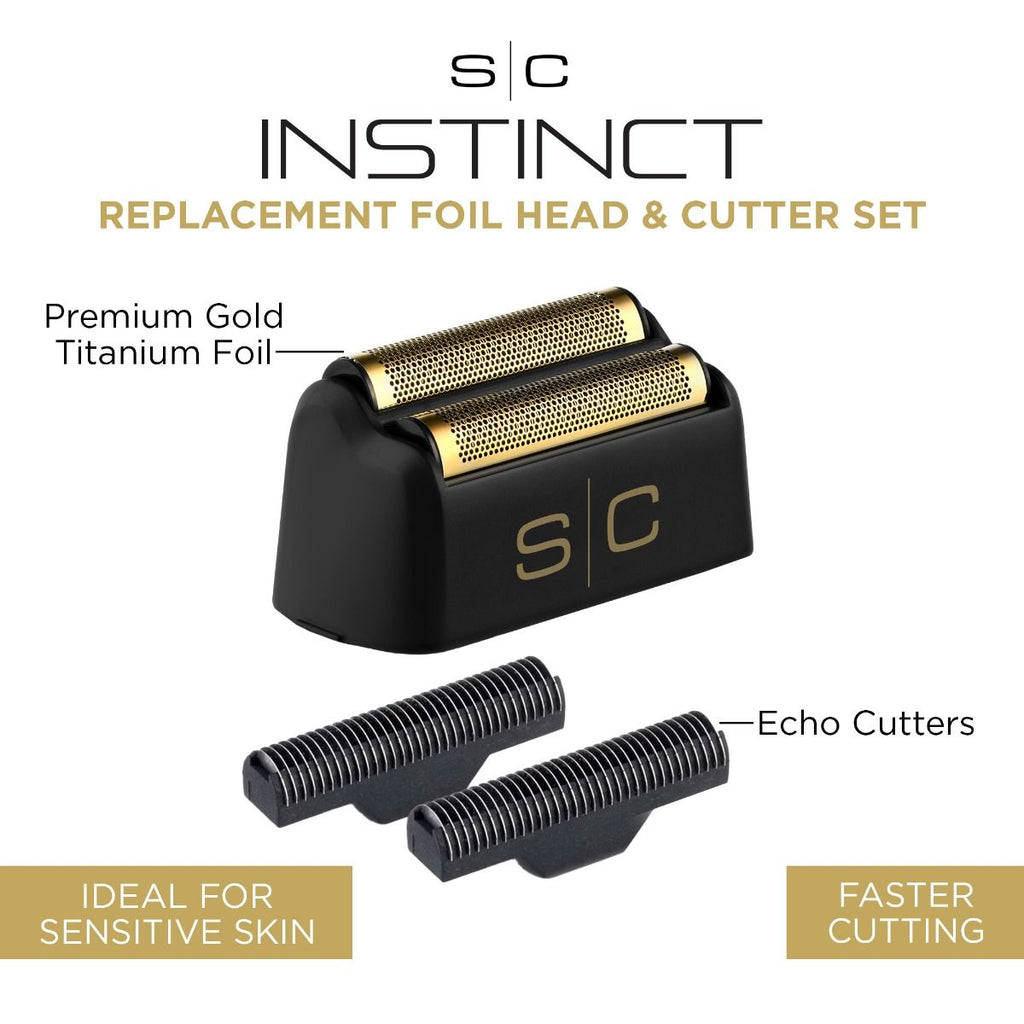 StyleCraft Instinct SC542B gold titanium foil and stainless steel Echo cutters product features